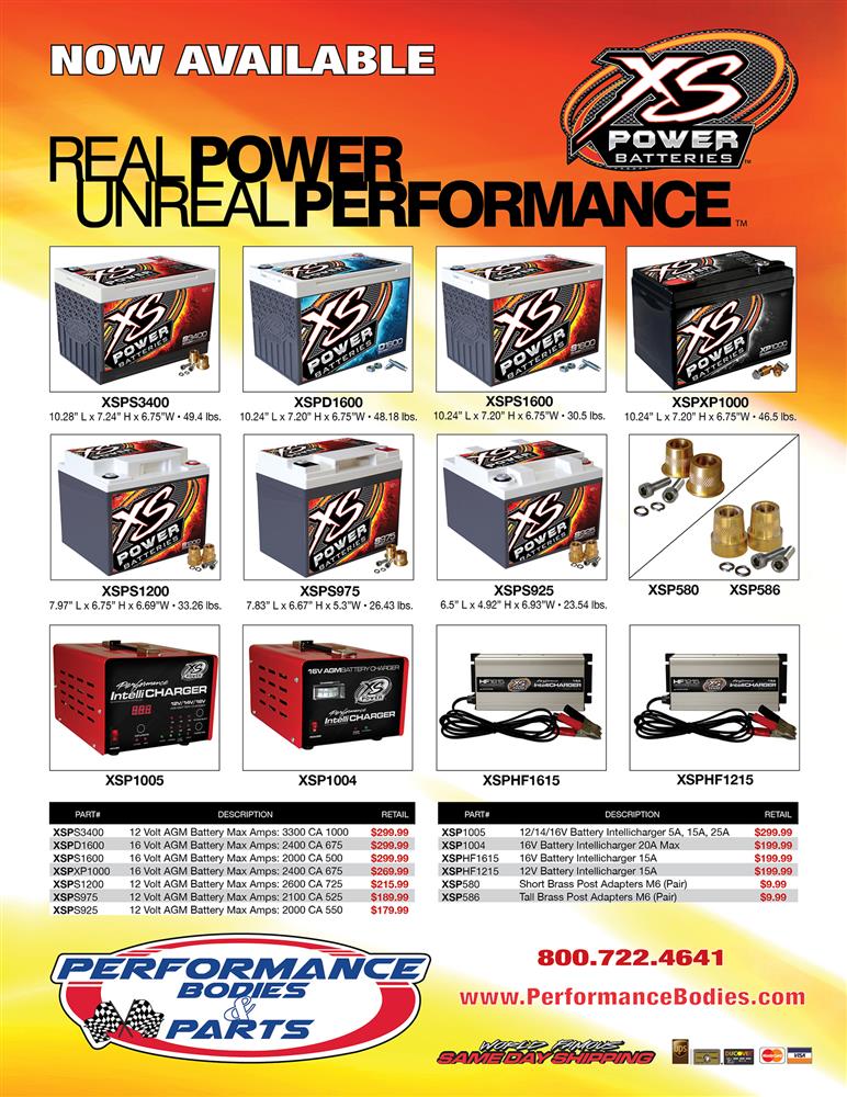 Performance Bodies. XS Power Batteries